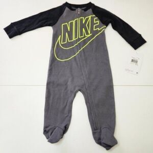 NEW! Nike One Piece Baby Boy Footie Bodysuit